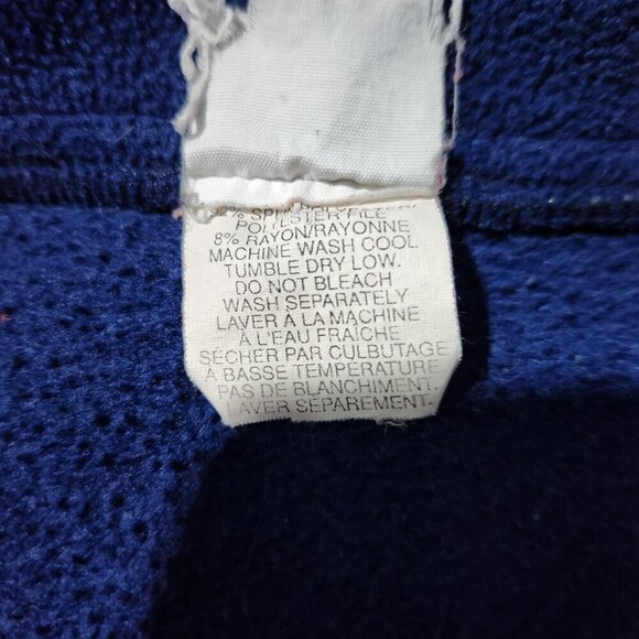 Tommy Hilfiger Fleece Sweater 1/4 Zip Colorblock Blue Red Grey Pullover - Picture 10 of 10